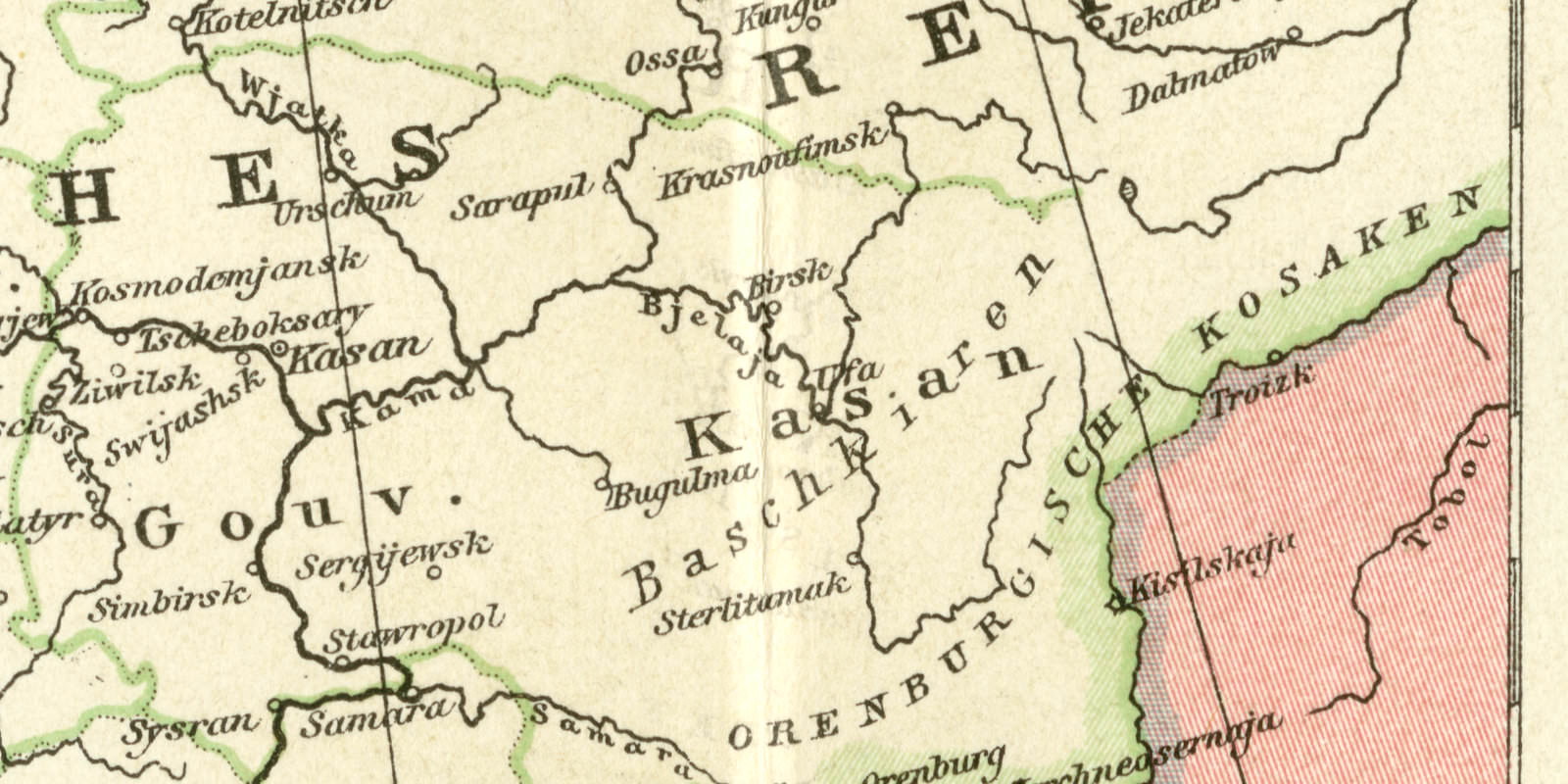 Historische Karte von Russland historische Landkarte Lithographie ca 1903