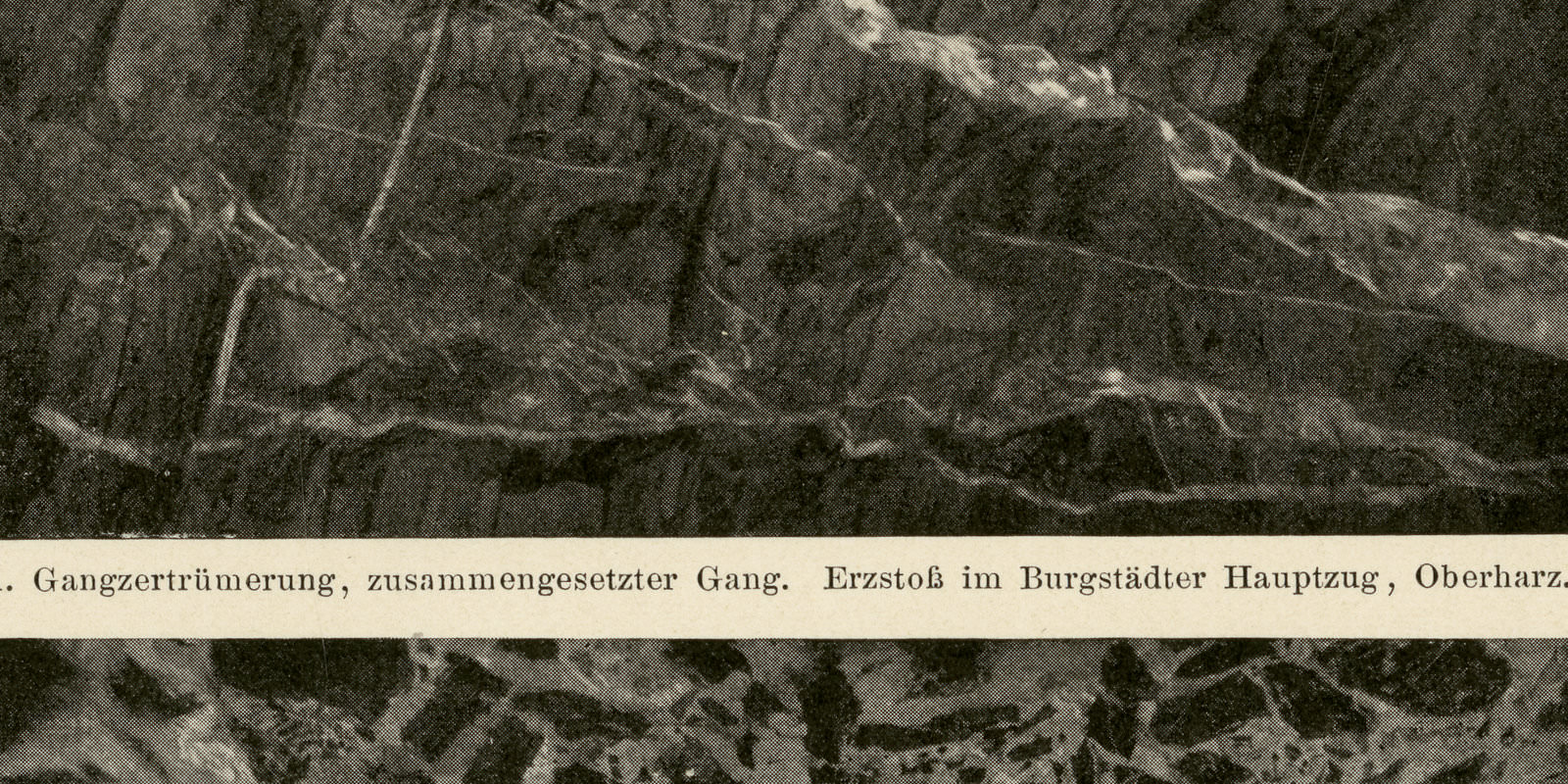 Erzlagerstätten I ca 1901 historischer Druck Autotypie