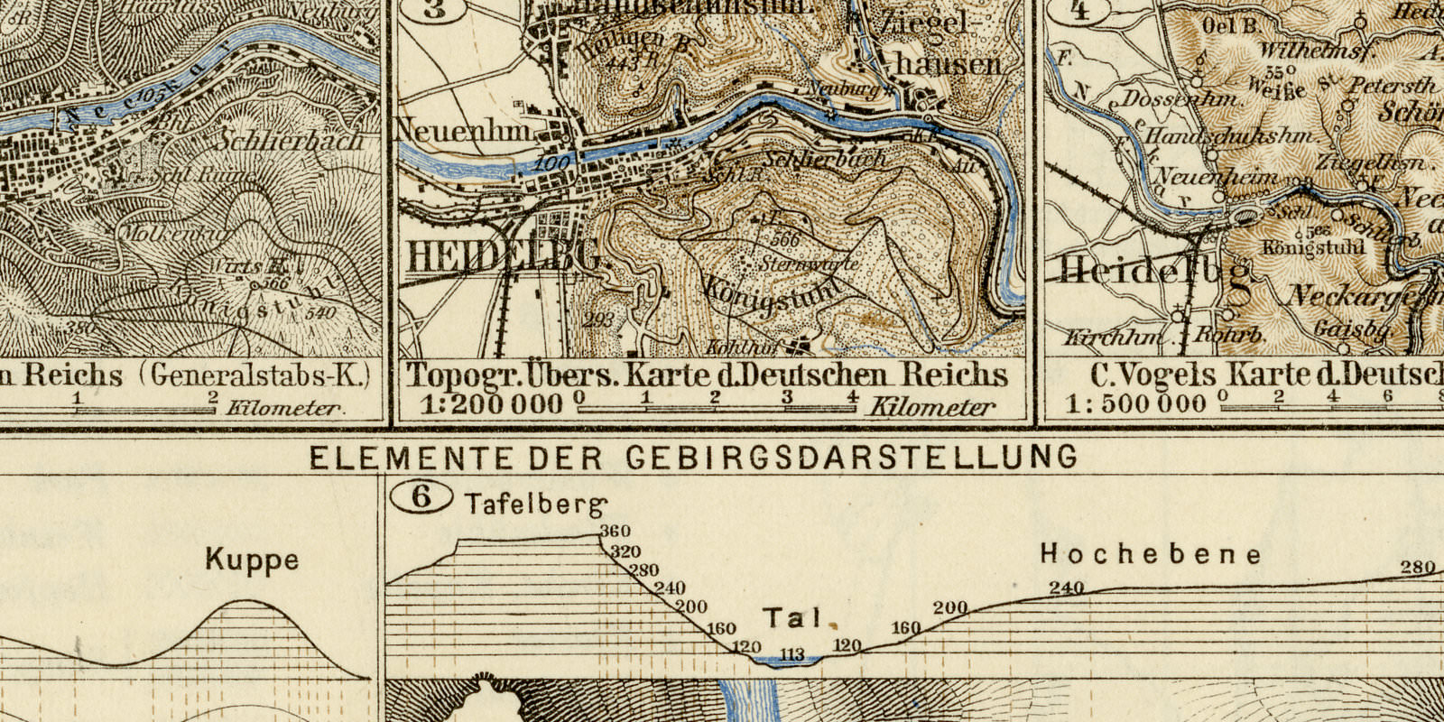 Landkartendarstellung ca 1927 historische Karte Lithographie