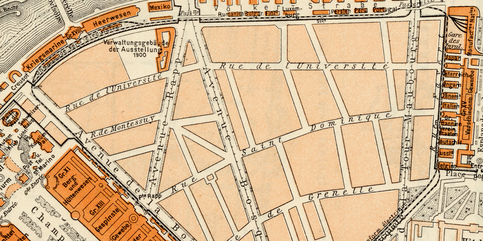 Weltausstellung in Paris 1900 ca 1900 historische Bildtafel Lithographie