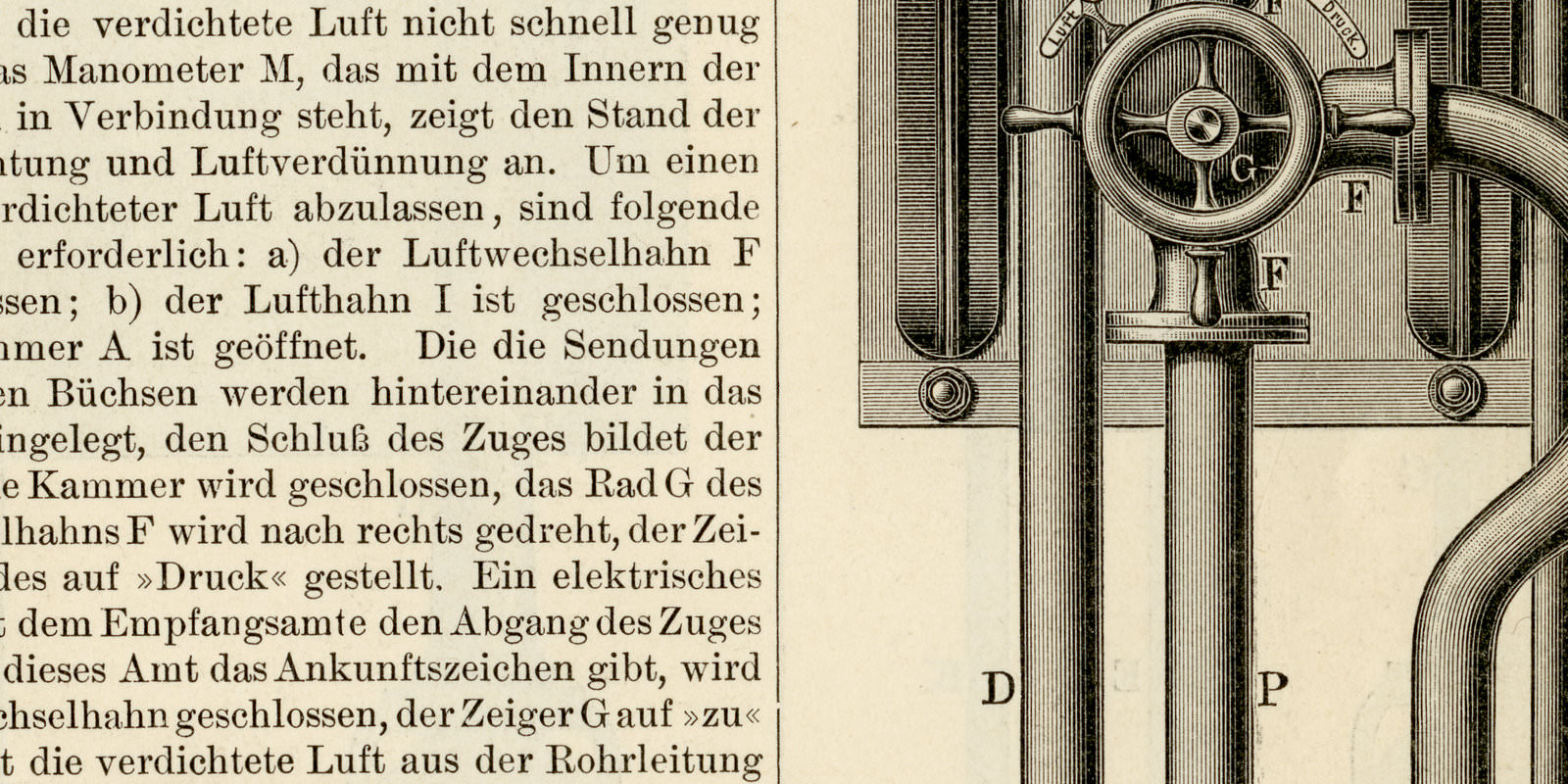 Rohrposteinrichtungen ca 1896 historische Bildtafel Holzstich