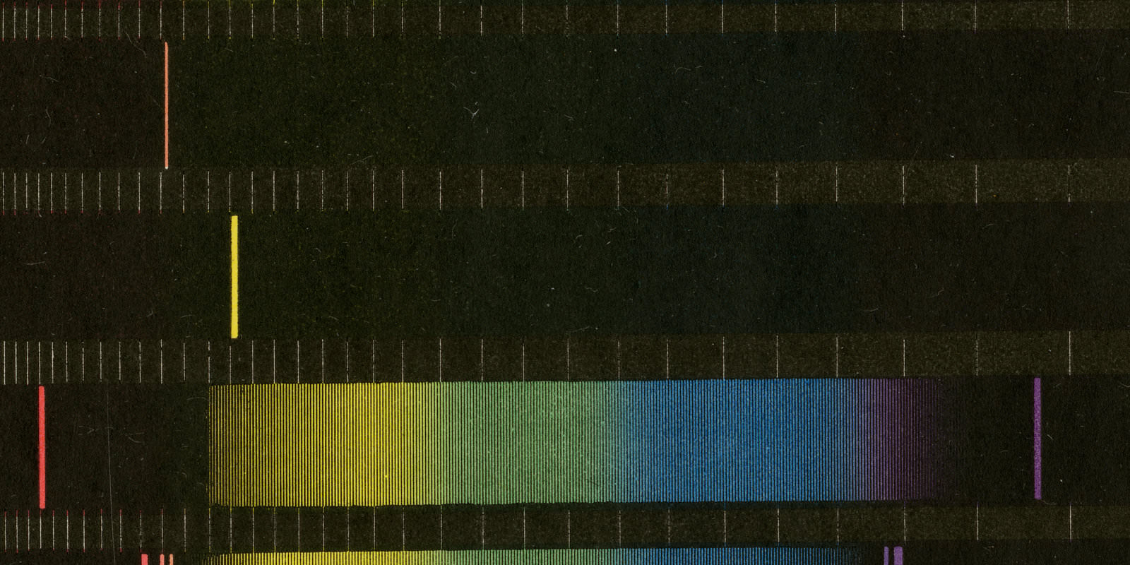 Spektralanalyse I ca 1929 historische Bildtafel Lithographie