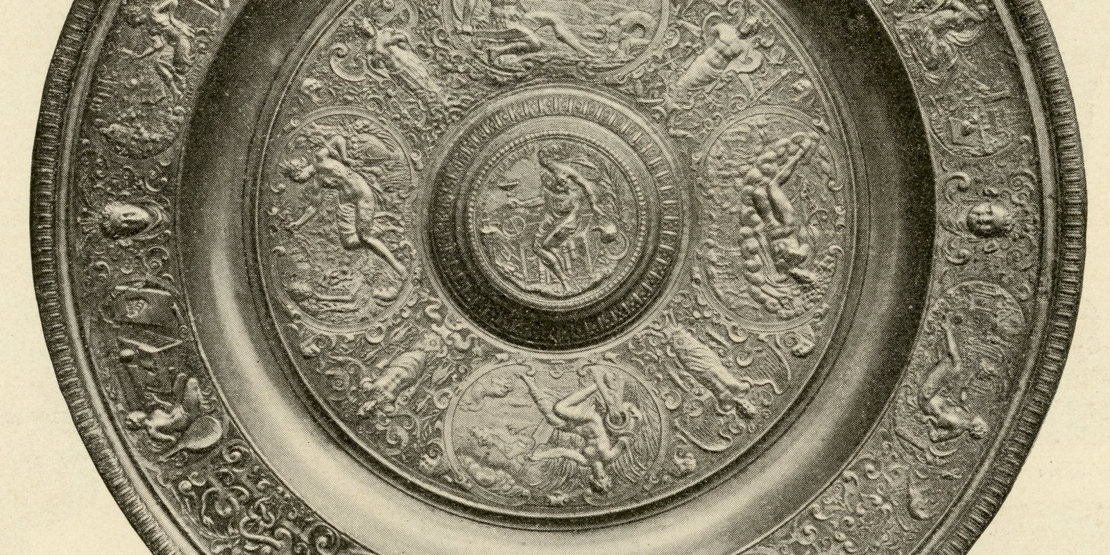 Zinngußwaren I - II ca 1900 historischer Druck Autotypie