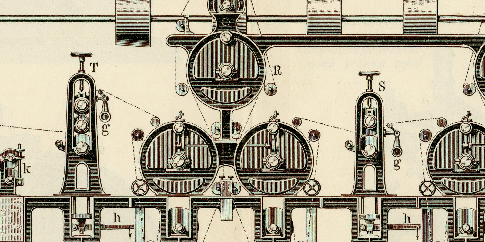 Papierfabrikation III - VI ca 1896 historische Bildtafel Holzstich