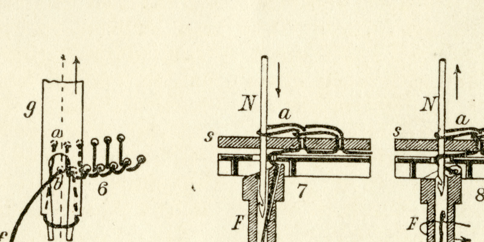 Stickmaschinen historische Bildtafel Holzstich ca 1892