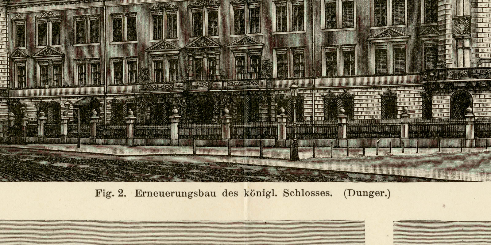 Dresdener Bauten ca 1893 historische Bildtafel Holzstich