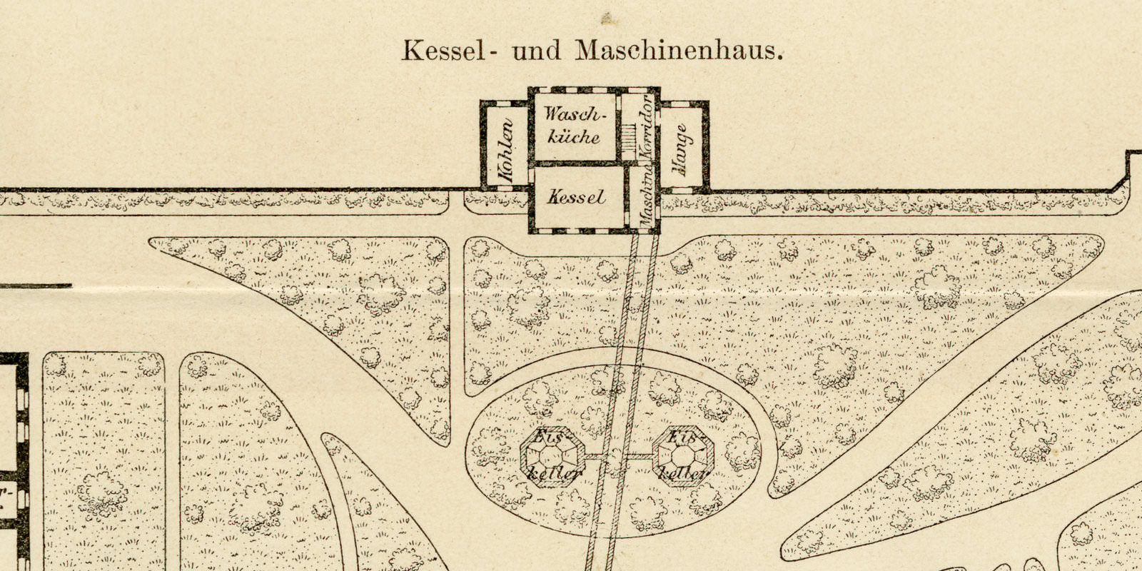 Krankenhaus zu Stettin ca 1895 historische Bildtafel Holzstich