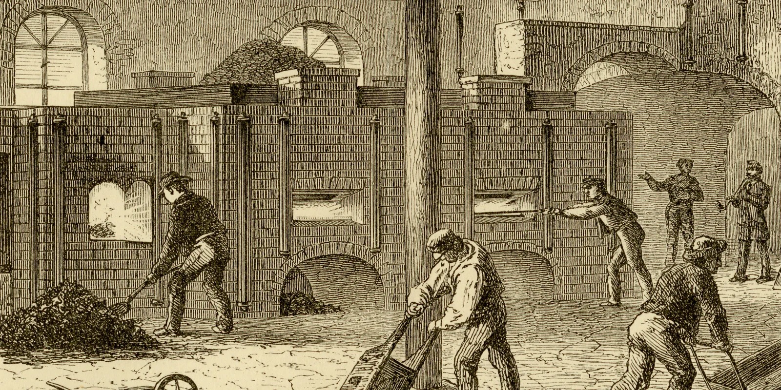 Kupfergewinnung ca 1885 historische Grafik Holzstich