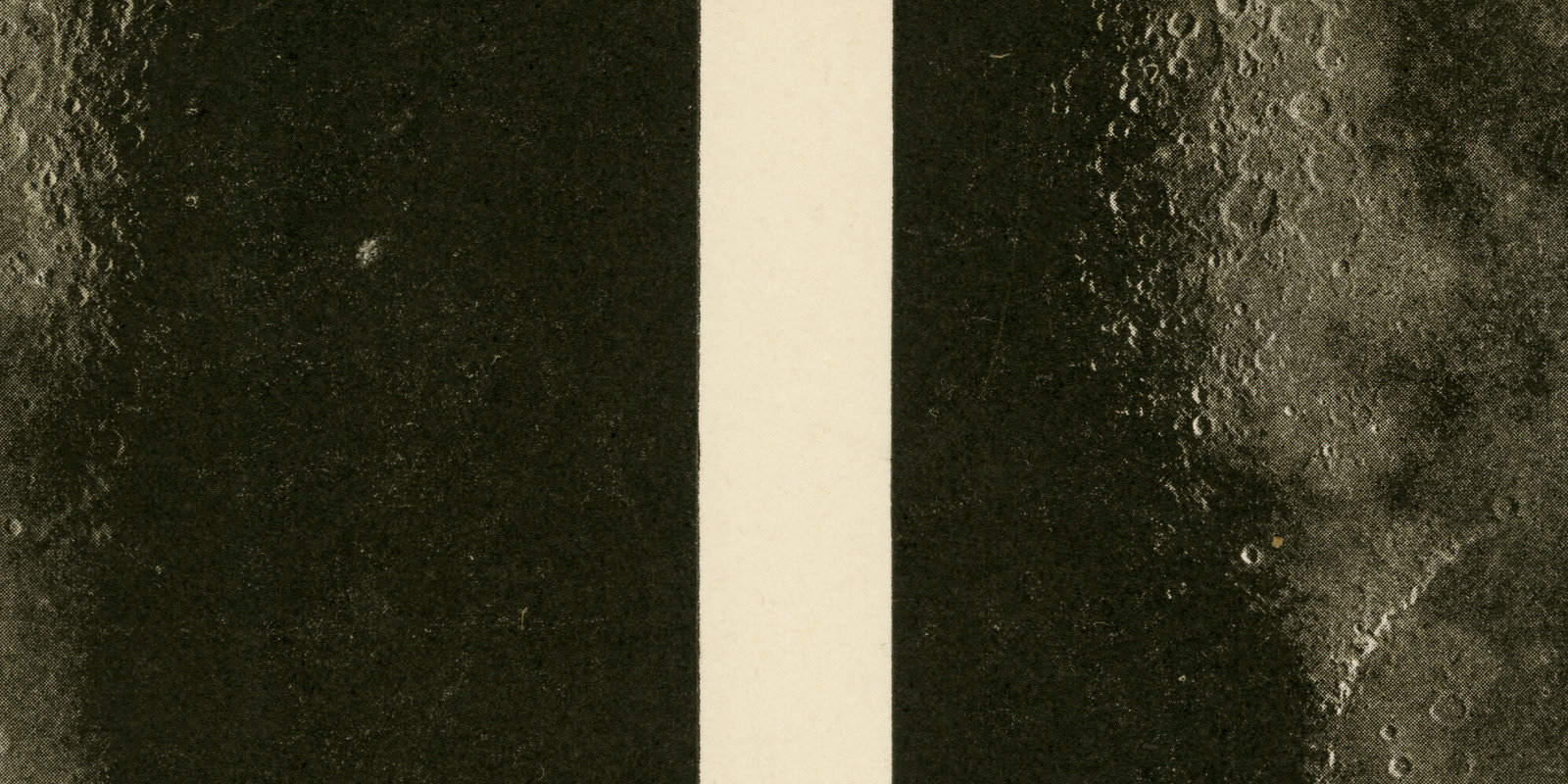 Mond I ca 1896 historischer Druck Autotypie