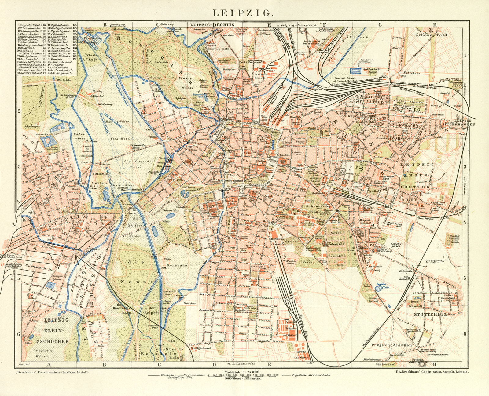 Leipzig Historischer Stadtplan 1897 leipzig-historischer-stadtplan-1897