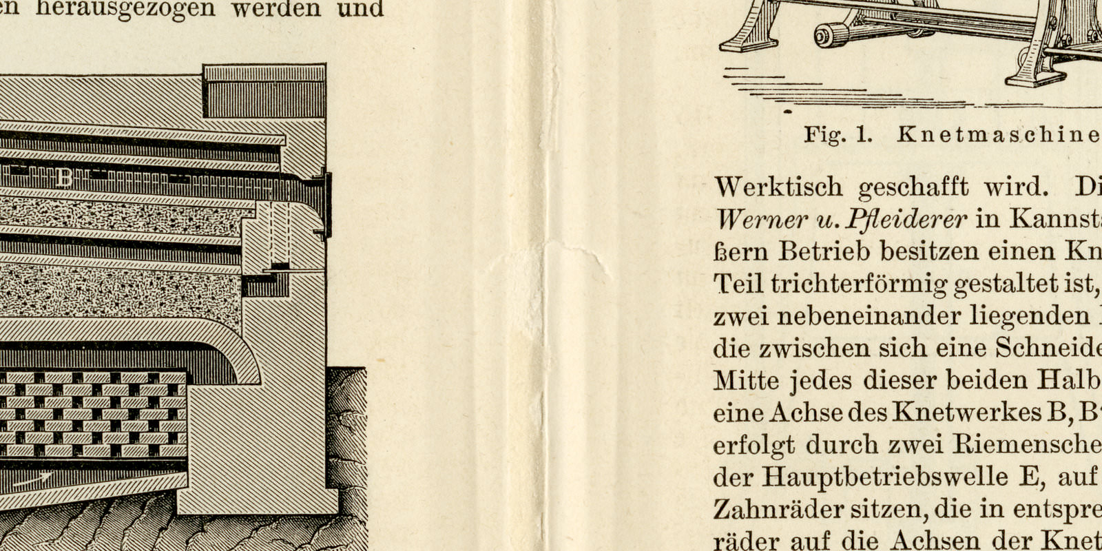 Brotfabrikation ca 1893 historische Bildtafel Holzstich