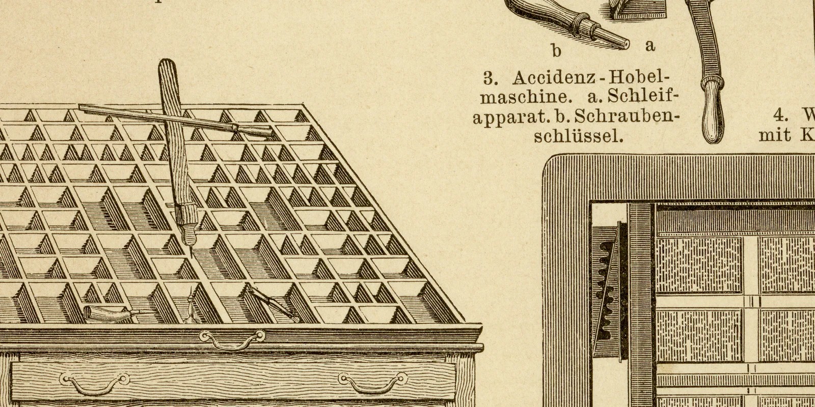 Buchdruckerkunst II ca 1882 historische Grafik Holzstich