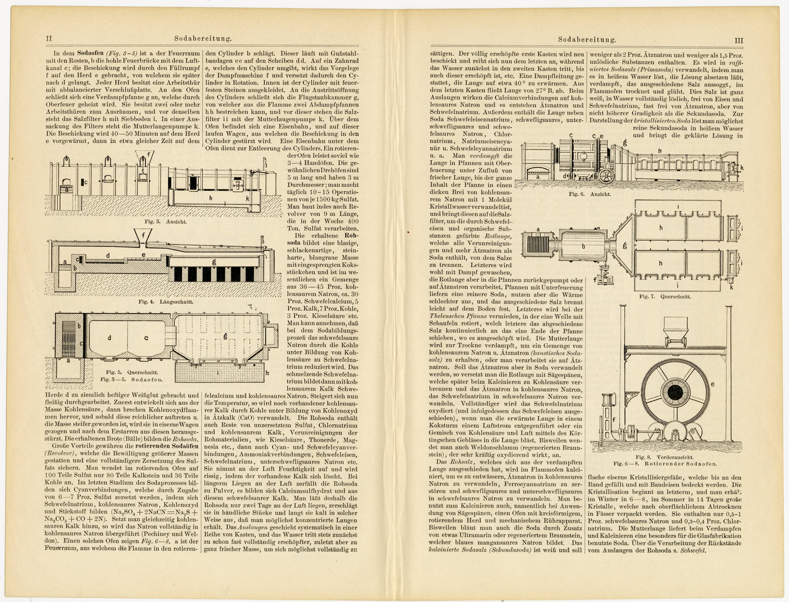 Sodabereitung ca 1897 historische Bildtafel Holzstich