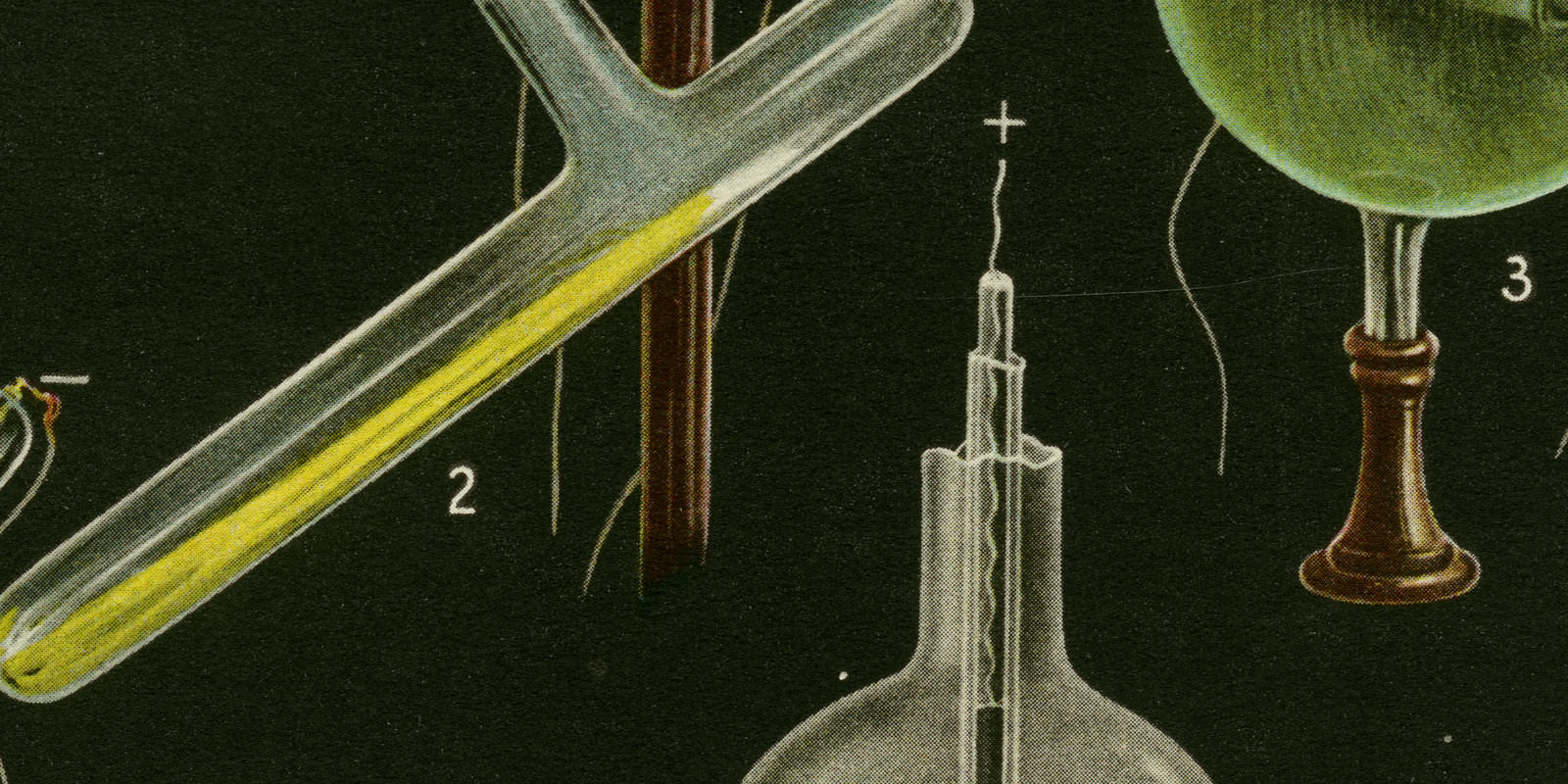 Luminenzerscheinungen ca 1927 historische Bildtafel Chromotypie