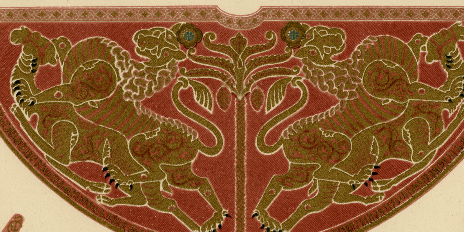 Deutsche Reichskleinodien ca 1925 historische Grafik Chromolithographie