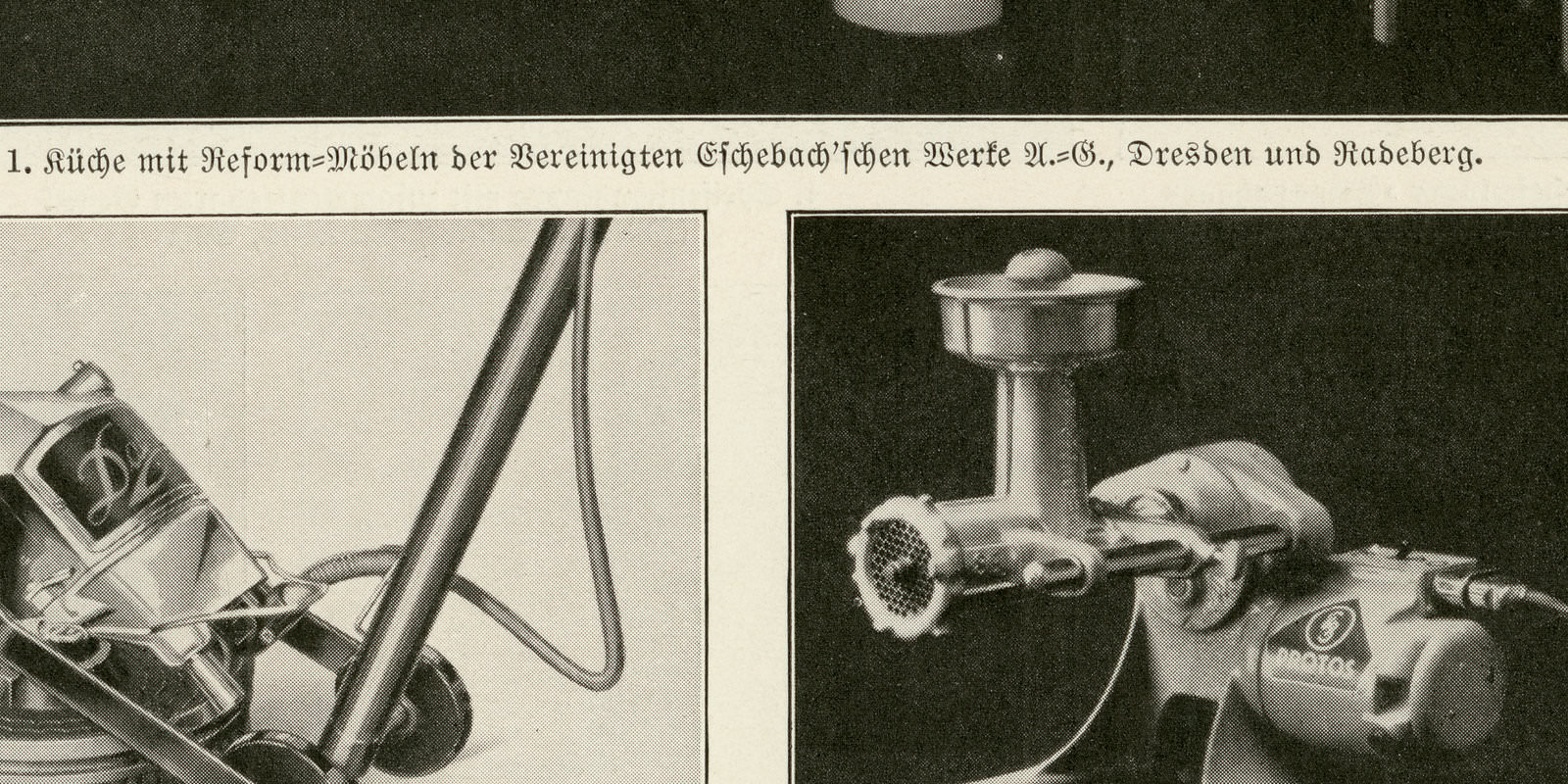 Hauswirtschaft I - II ca 1933 historische Bildtafel Autotypie