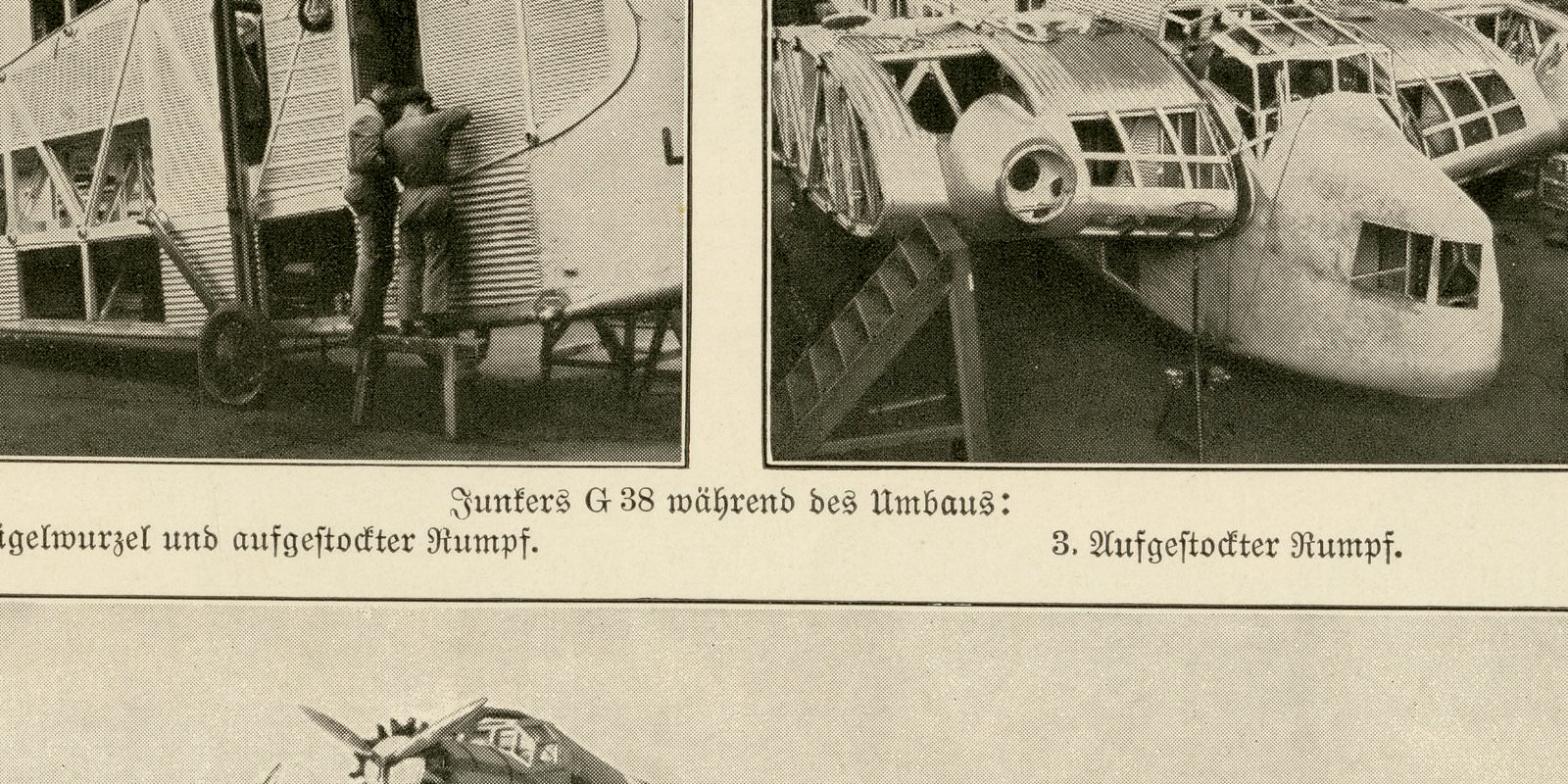 Flugzeuge I - II ca 1933 historische Bildtafel Autotypie