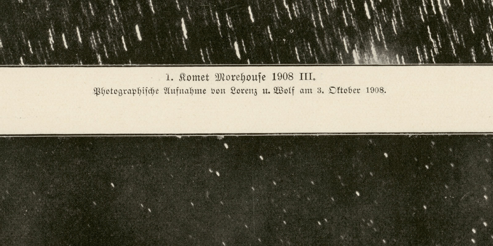 Kometen I - II ca 1927 historische Bildtafel Autotypie