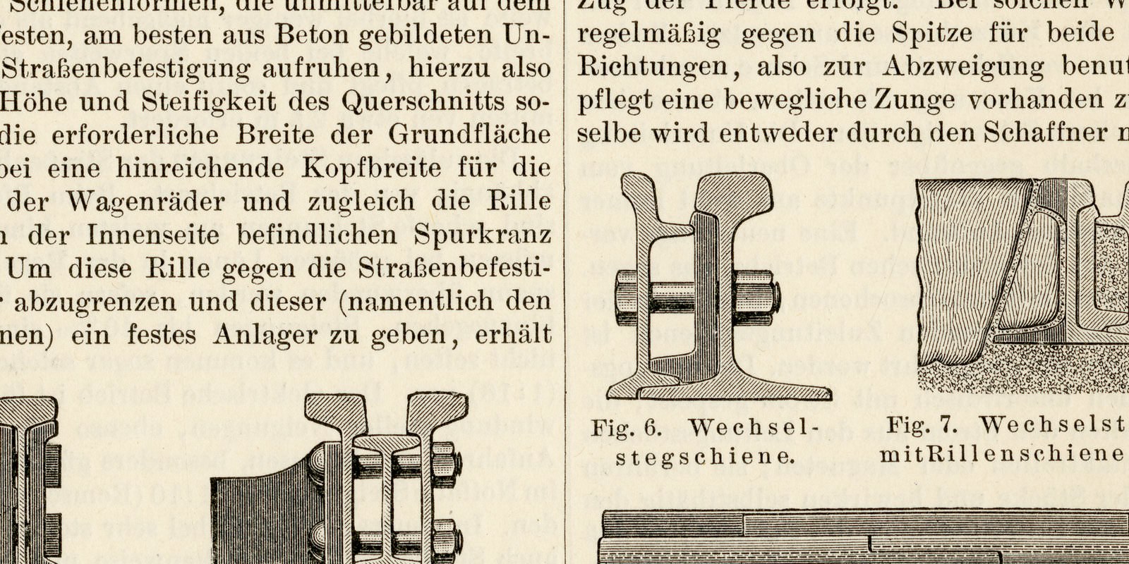 Straßenbahnbau ca 1897 historische Bildtafel Holzstich