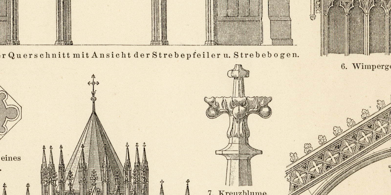 Dom zu Köln III ca 1897 historische Bildtafel Holzstich