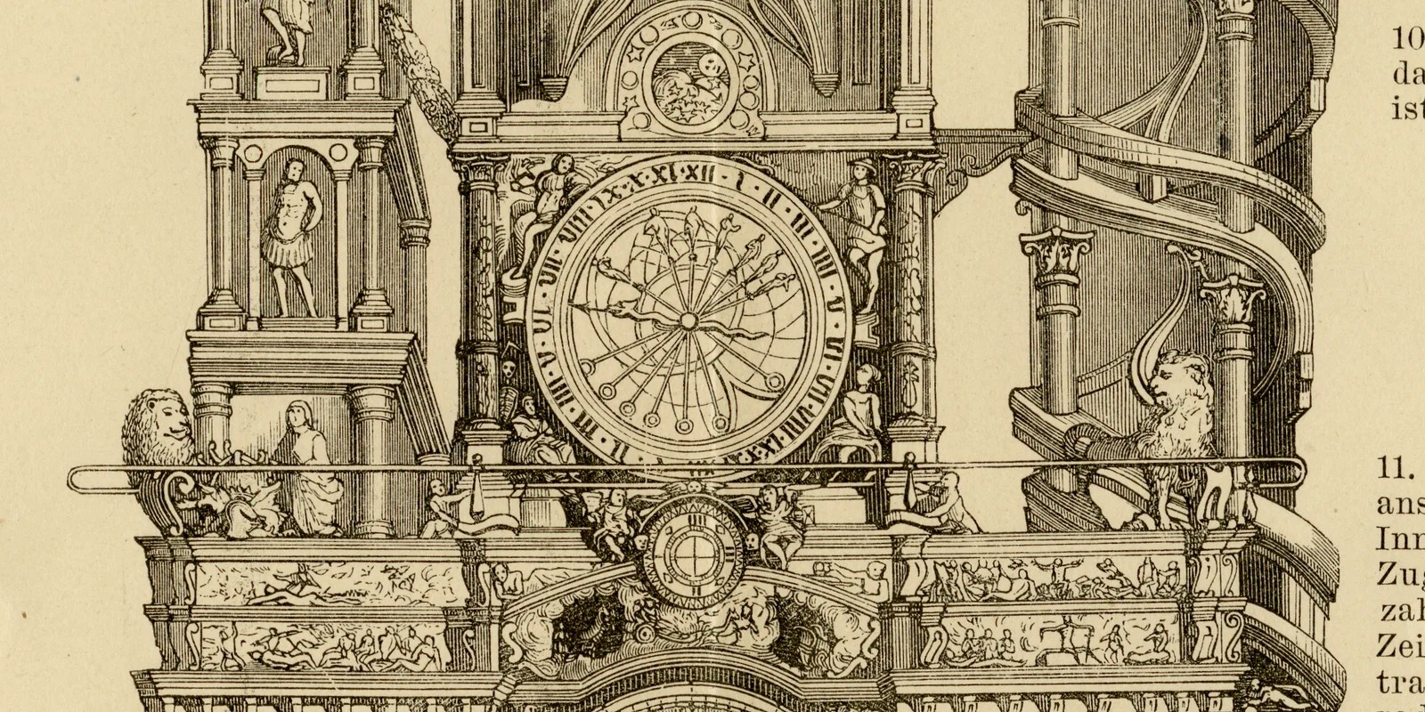 Uhren ca 1886 historische Grafik Holzstich