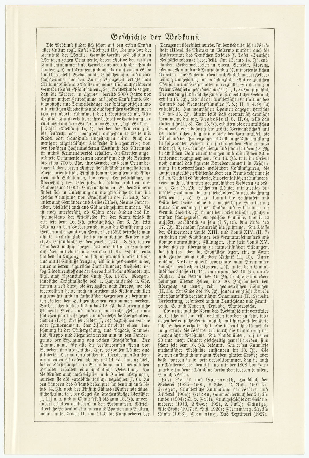 Webkunst I ca 1930 historische Bildtafel Chromotypie