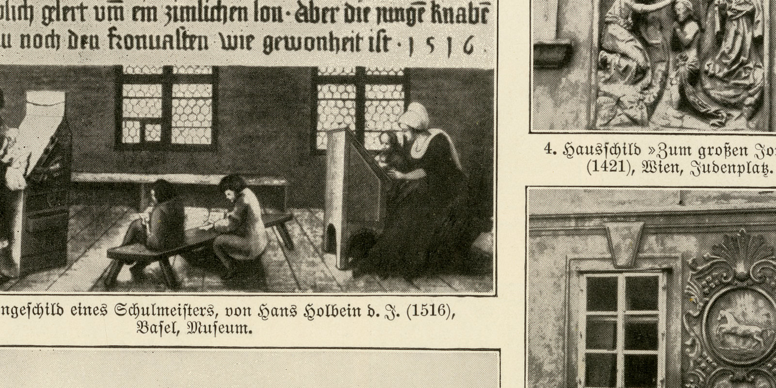 Hausschilder I - II ca 1933 historische Bildtafel Autotypie
