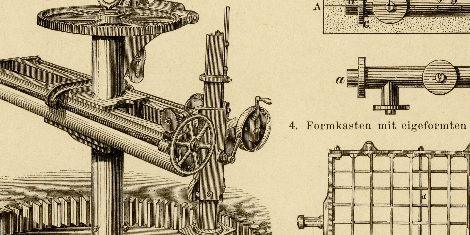 Eisengießerei ca 1883 historische Grafik Holzstich