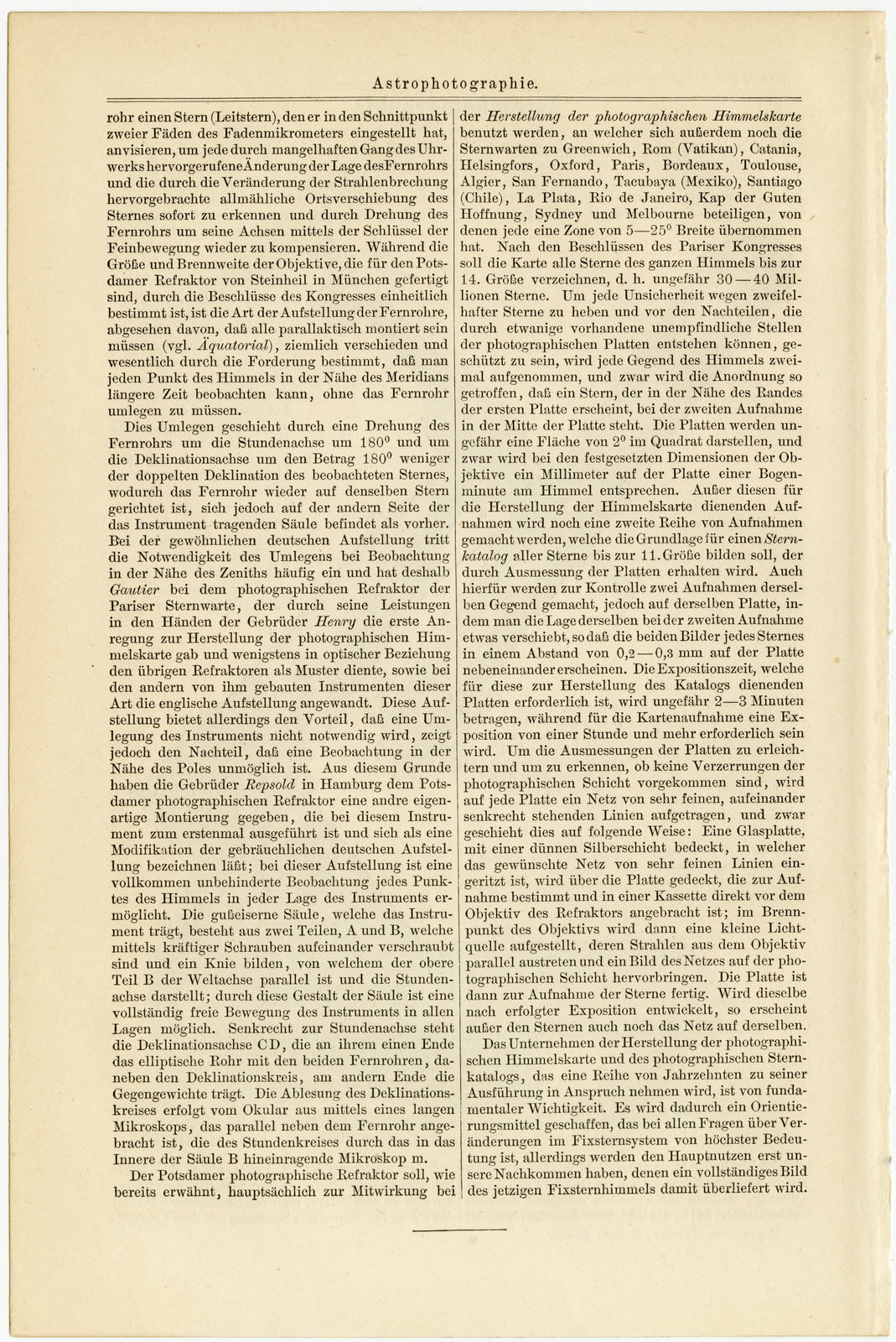 Astrophotographie ca 1893 historische Bildtafel Holzstich