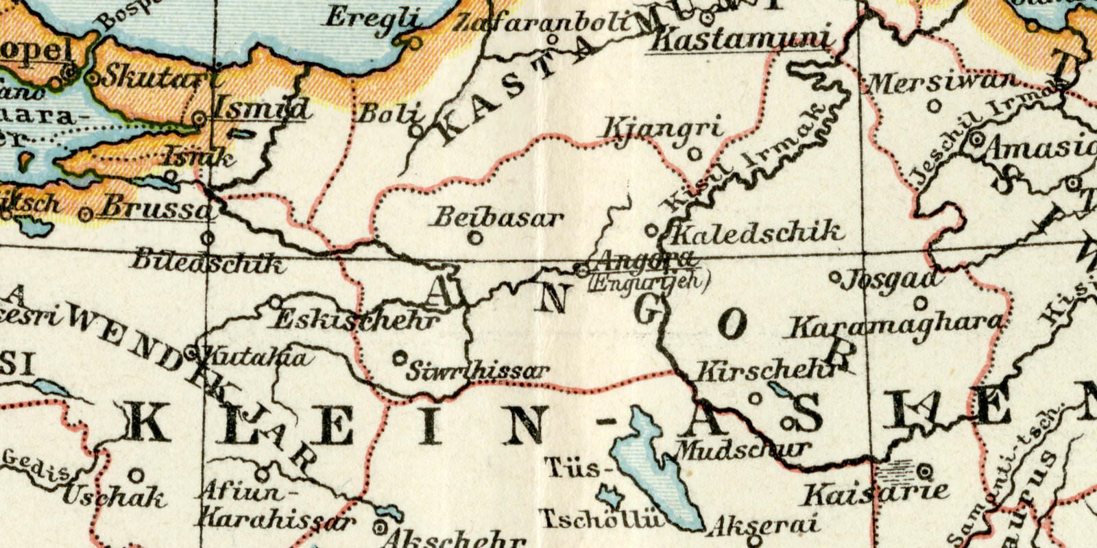 Historische karte zur orientalischen Frage historische Landkarte Lithographie ca 1912