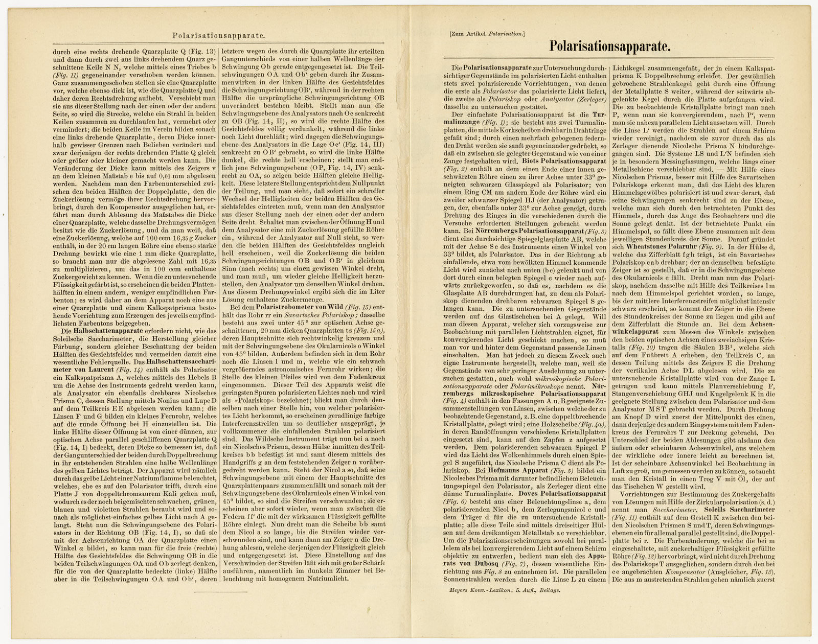 Polarisationsapparate ca 1896 historische Bildtafel Holzstich