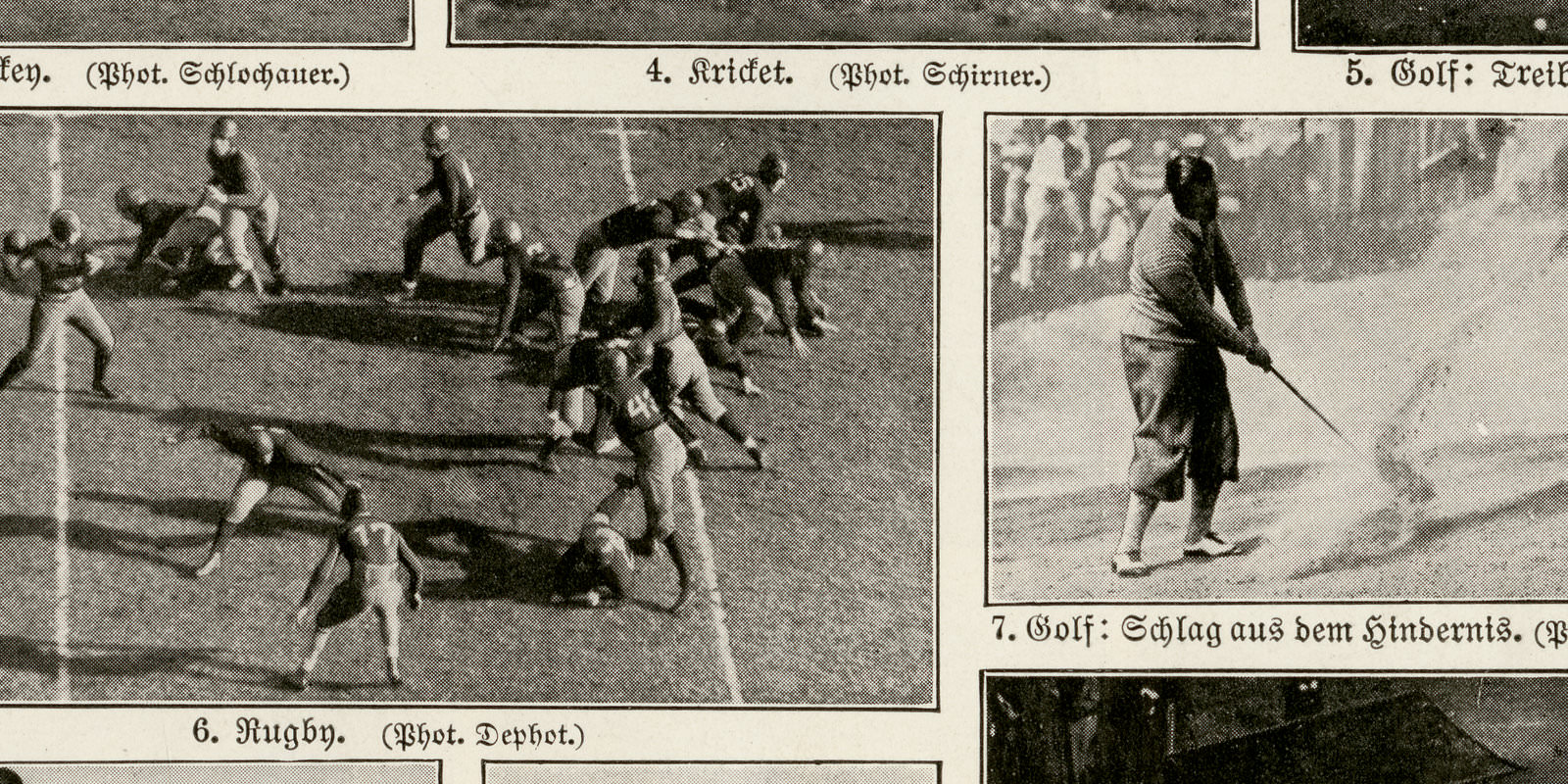 Sport III - IV ca 1929 historische Bildtafel Autotypie