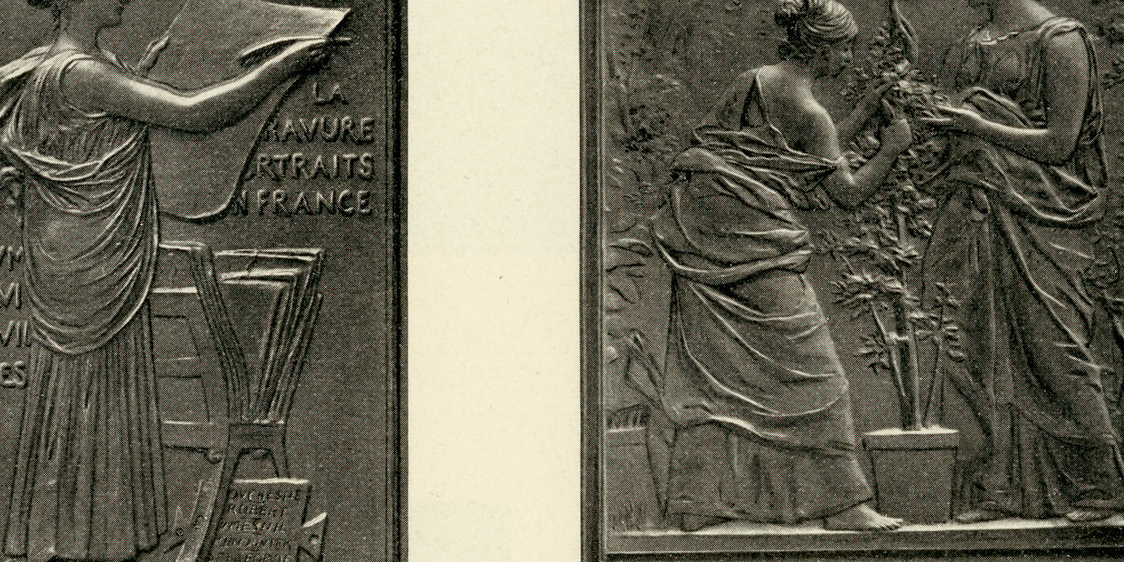 Medaillien I - II ca 1900 historischer Druck Autotypie