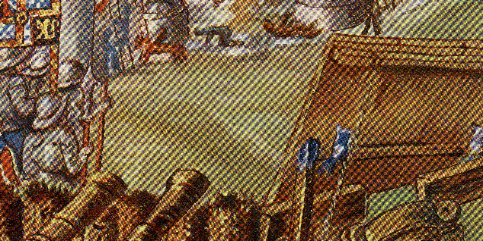Belagerung von Nancy ca 1904 historische Bildtafel Chromolithographie