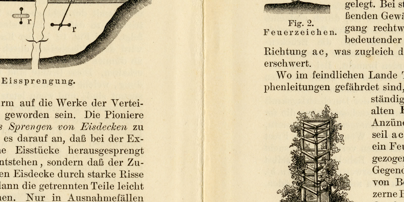 Pionierdienst ca 1896 historische Bildtafel Holzstich
