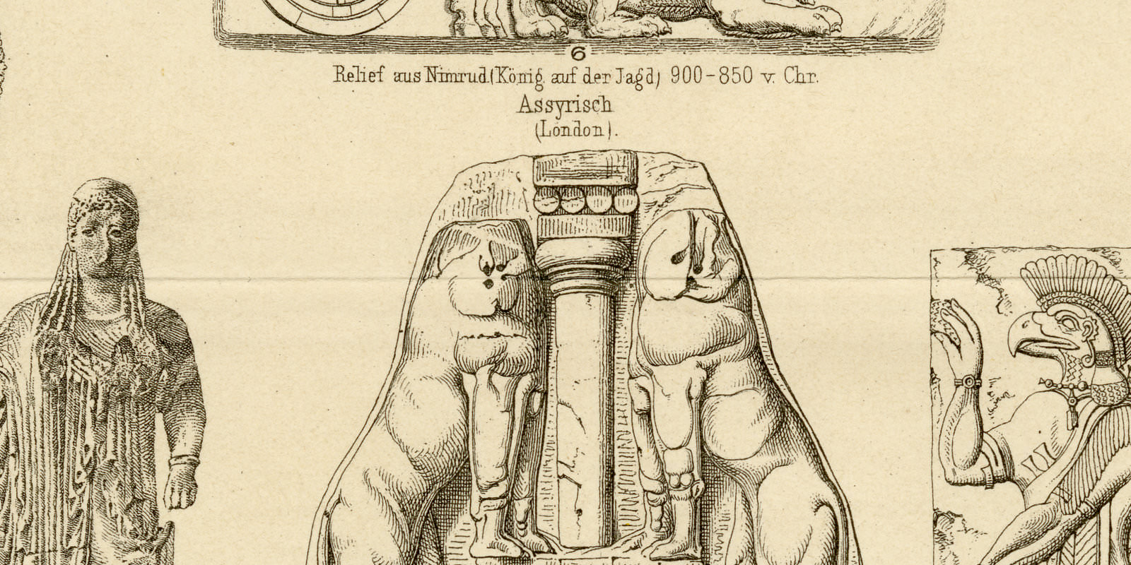 Bildhauerkunst I ca 1893 historische Bildtafel Holzstich
