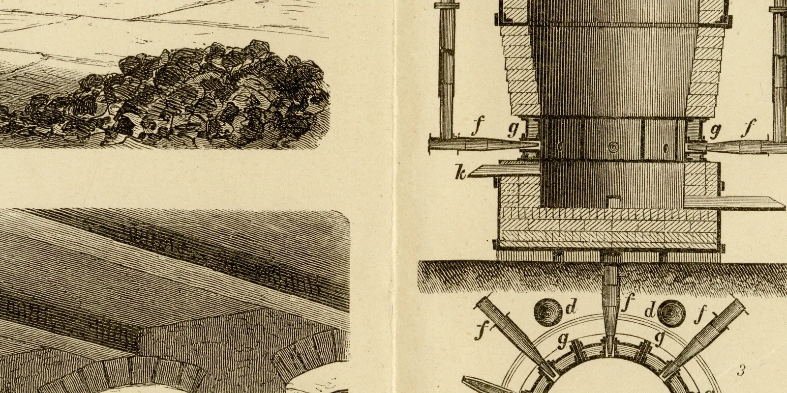 Silbergewinnung ca 1886 historische Grafik Holzstich