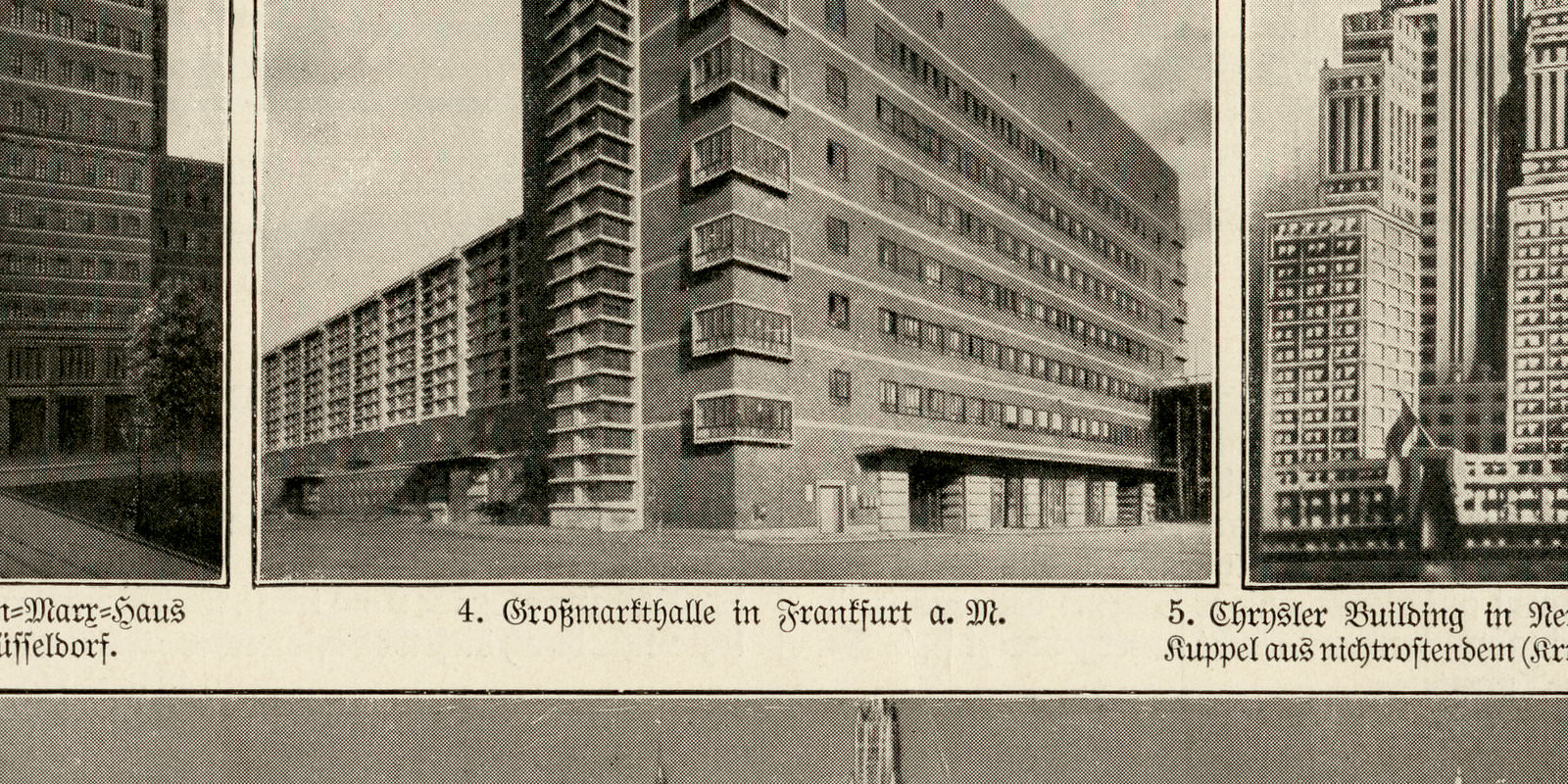 Turmhäuser ca 1930 historische Bildtafel Autotypie