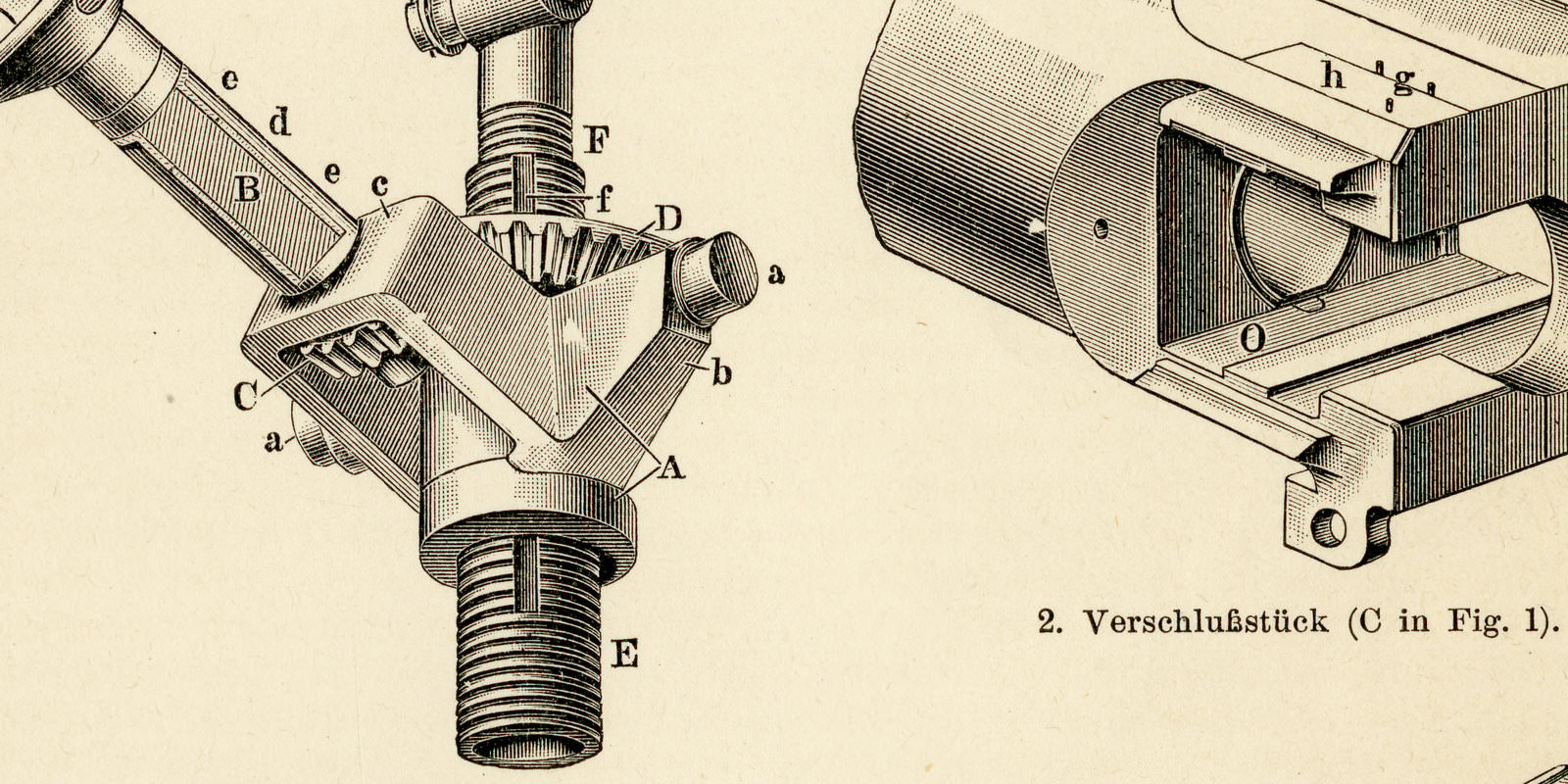 Geschütze V ca 1899 historische Bildtafel Holzstich