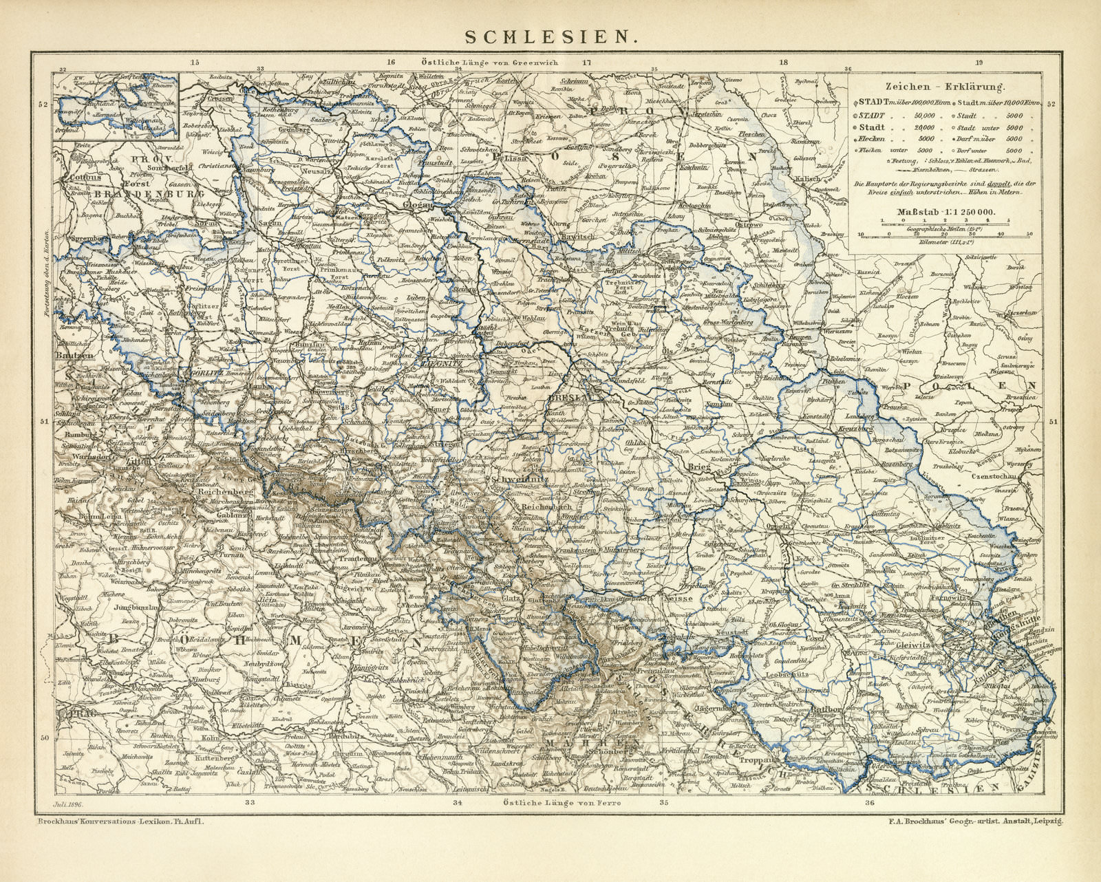 Schlesien Historische Karte 1896 schlesien-historische-karte-1896