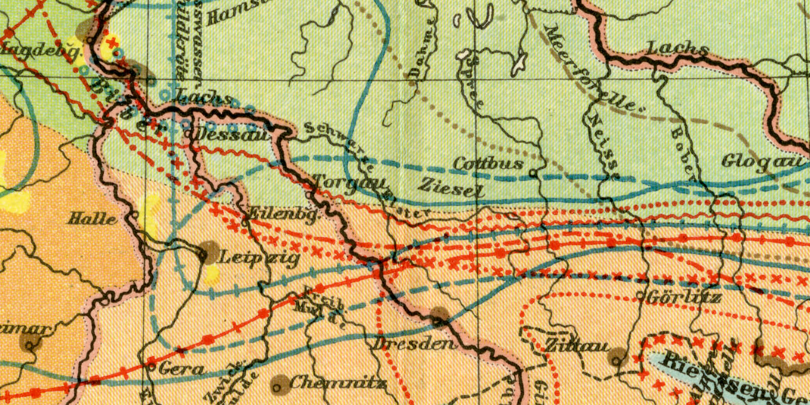 Tiergeographie II Tierverbreitung in Deutschland historische Landkarte Lithographie ca 1909