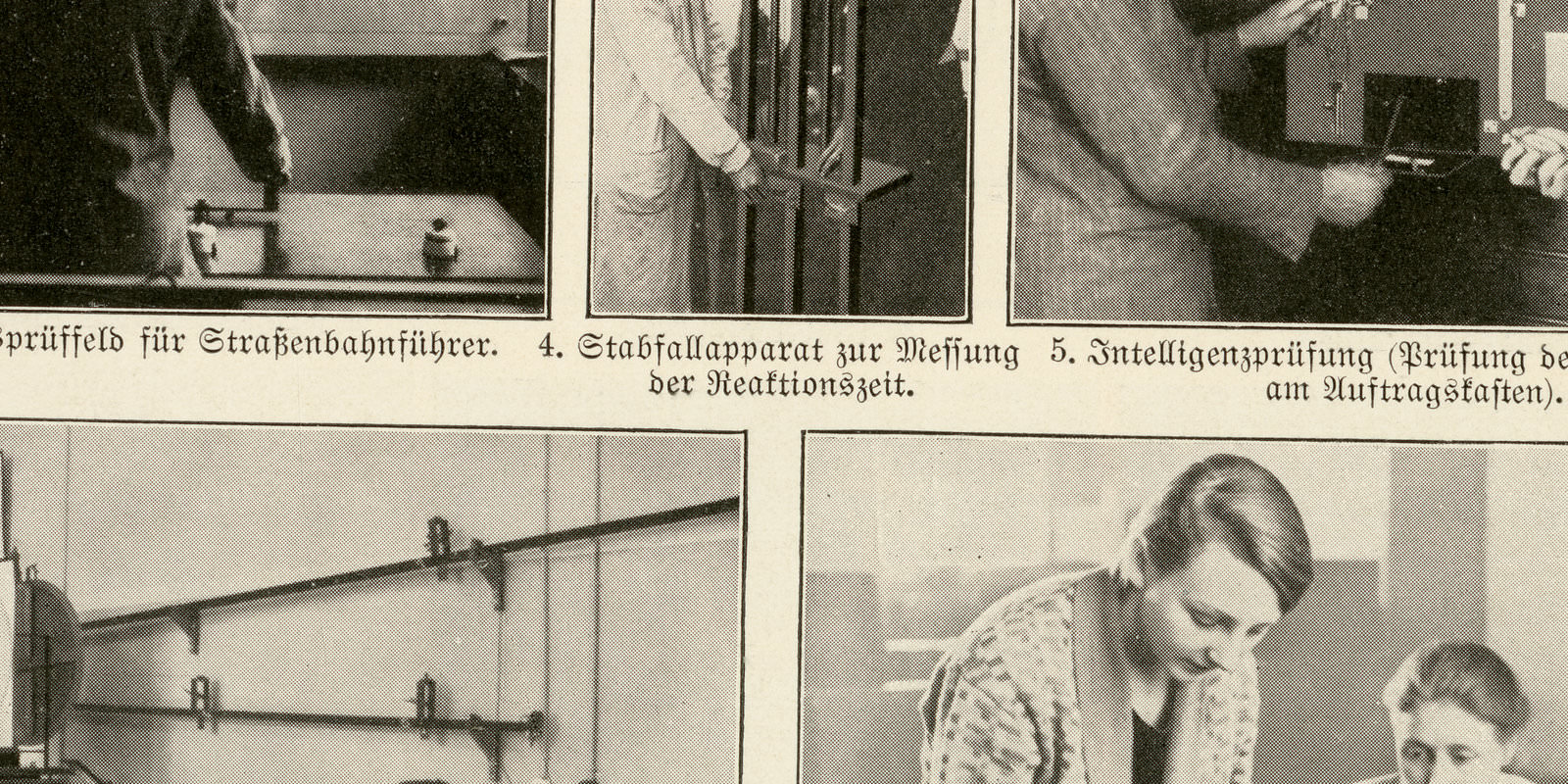Eignungsprüfung I - II ca 1931 historische Bildtafel Autotypie