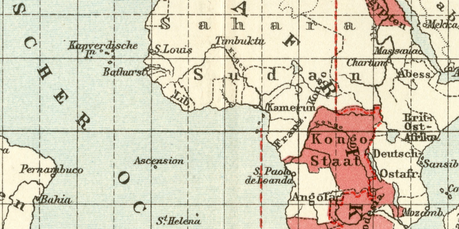 Einheits- und Ortszeit historische Landkarte Lithographie ca 1907