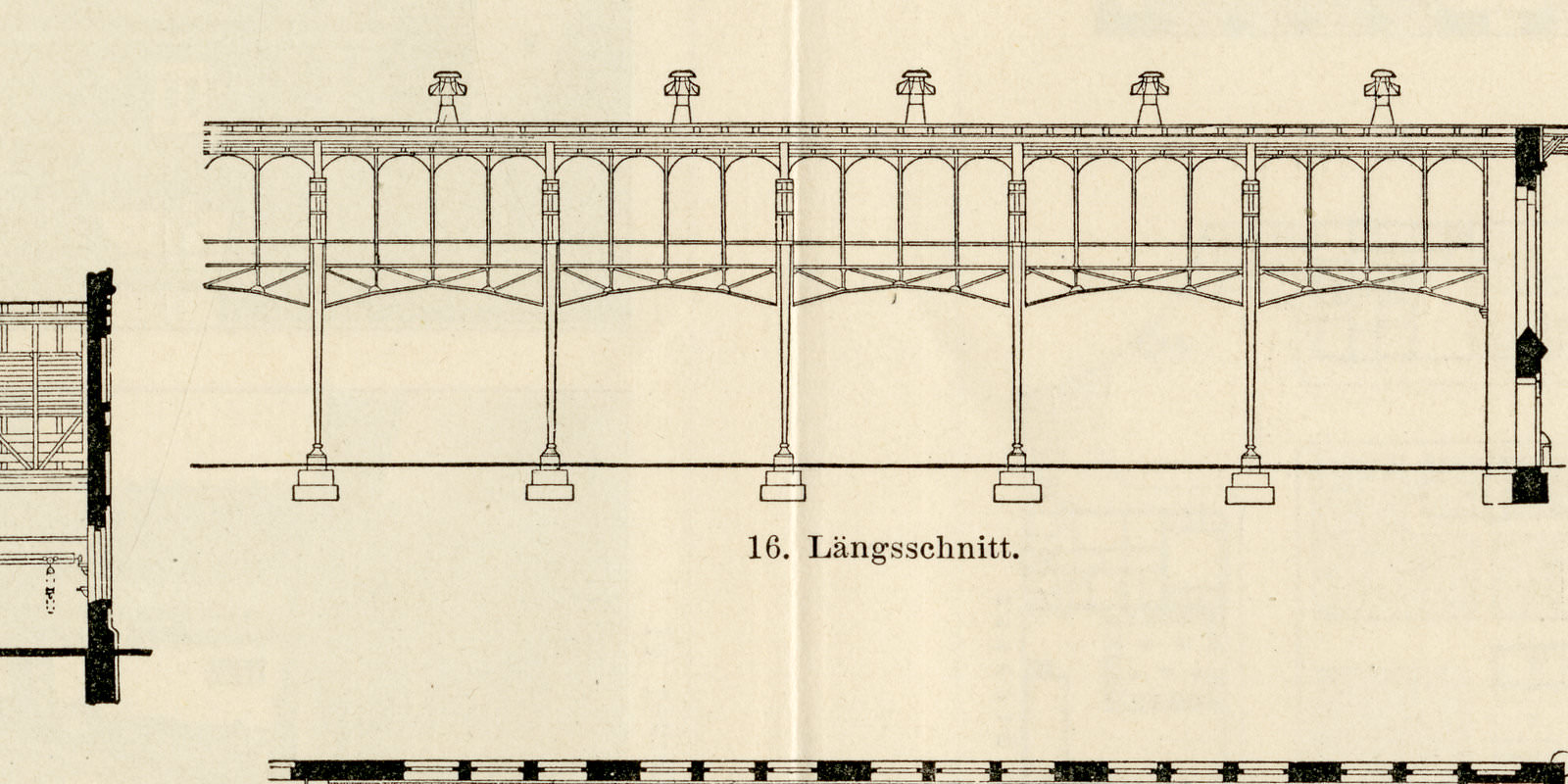 Schlacht- und Viehhöfe I - III ca 1900 historische Bildtafel Holzstich