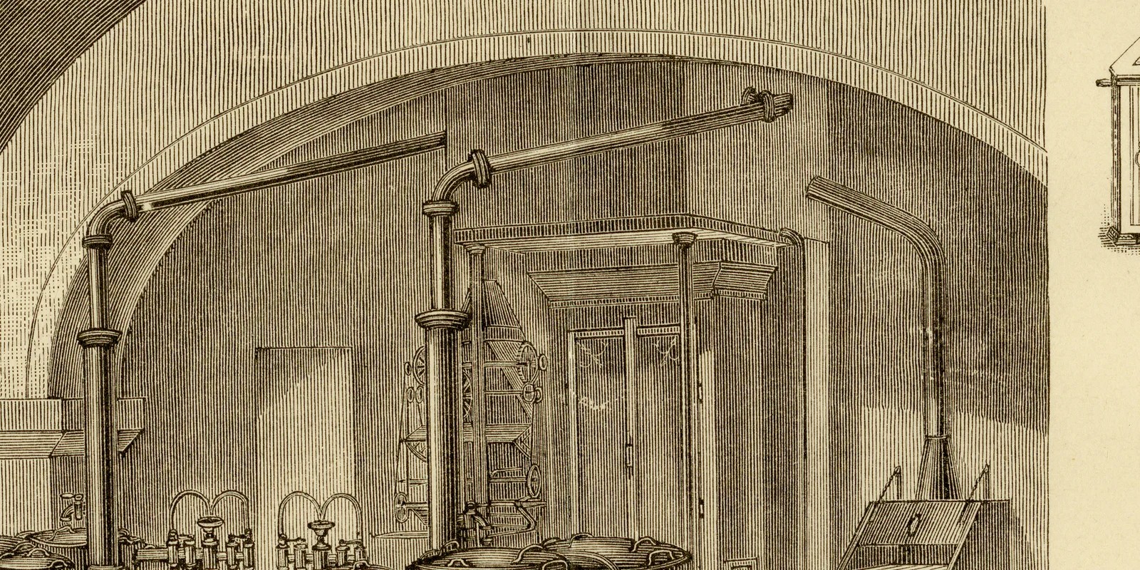 Kochherde und Kochmaschinen ca 1885 historische Grafik Holzstich