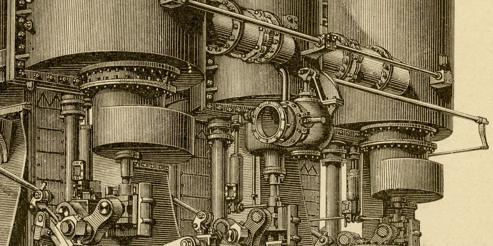 Dampfschiff II ca 1883 historische Grafik Holzstich