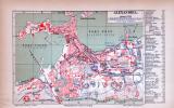 Alexandria Stadtplan ca. 1885 Original der Zeit