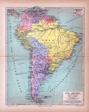 Süd-Amerika Landkarte Politische Übersicht ca....