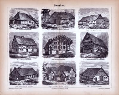 Bauernhaus ca. 1885 Original der Zeit