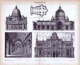 Baukunst XI. ca. 1885 Original der Zeit